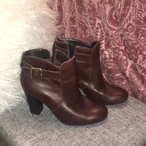Brown booties